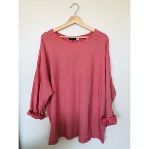 BDG Striped Scoop Neck Long Sleeve